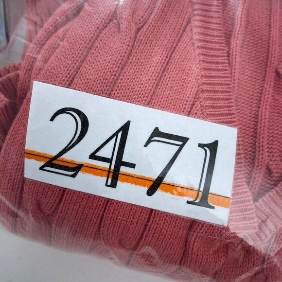 Lane Bryant Womens Plus Size V-Neck Coral Sweater 22/24 Cotton  2471 - Picture 6 of 7